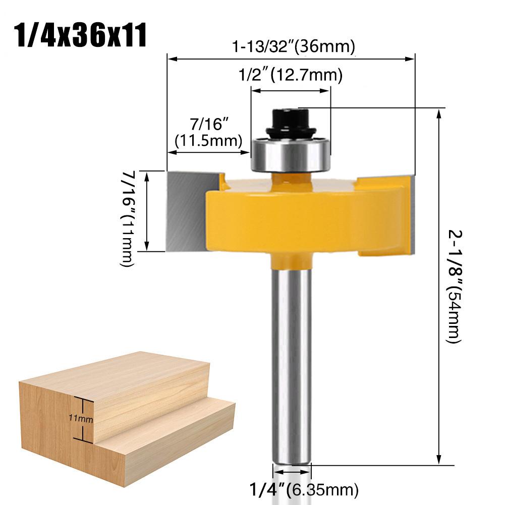 Ball T-Knife 11Mm Depth 15Mm Straight Knife Invisible Parts Two-In-One Slotting Knife Positioning Trimming Machine Knife Head Engraving