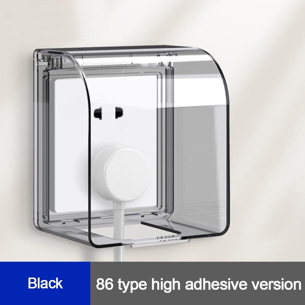 Wall-mounted Switch Protective Cover Plastic Self-Adhesive Enlarged Protection 86 Type Splash-Proof Box Wall