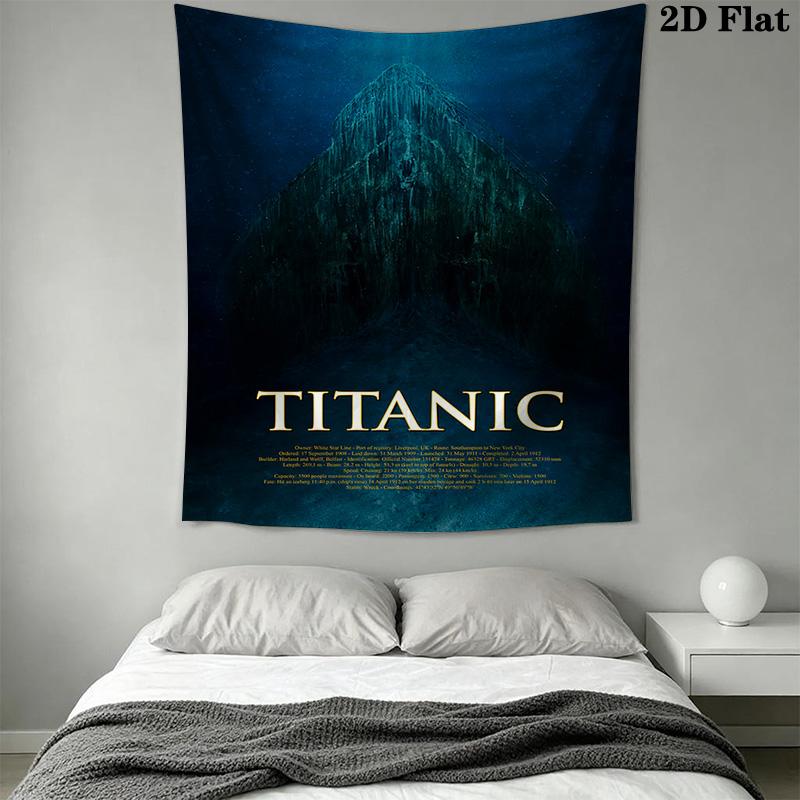 Titanic Journey Tapestry Background Cloth Fashion Print Atmospheric Background Cloth Background Cloth Wall Covering Decoration