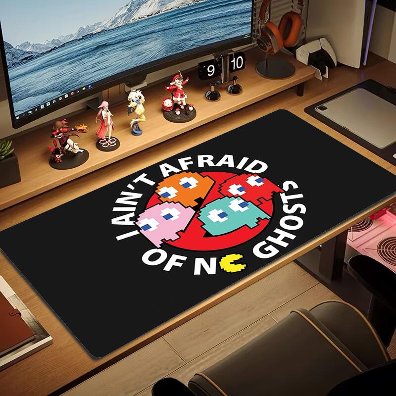 Pac‑Man Print Cushion Non-slip Laptop Tablet Big Mousepad XXL Mat Mini PC Playmat With Lock edge
