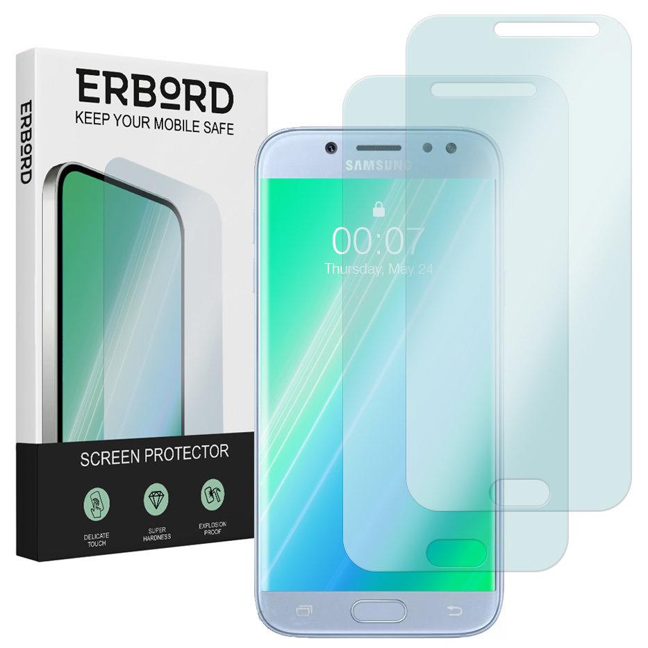 2x Tempered Glass for Samsung Galaxy J5 2017, ERBORD 9H Hard Glass, glass