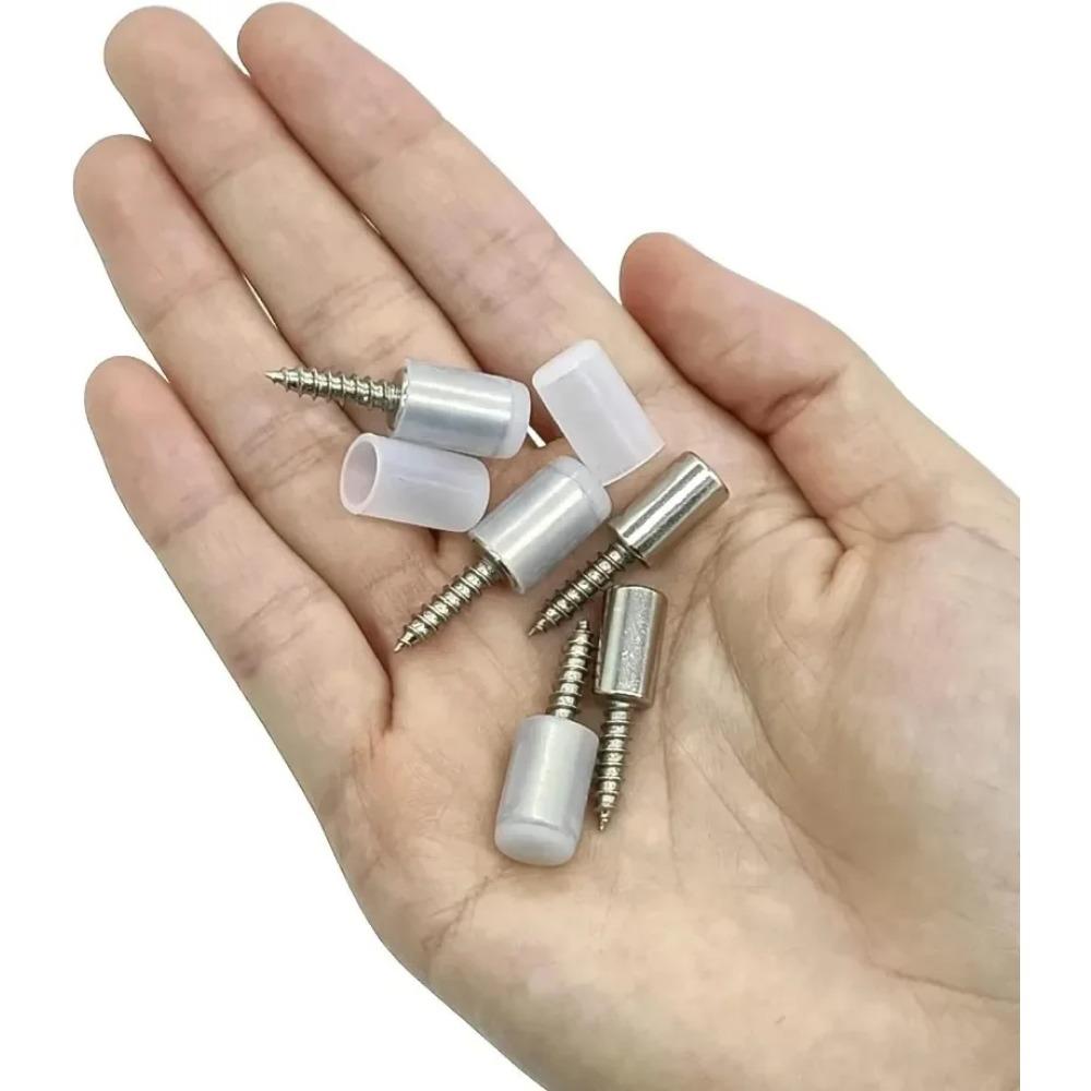 100 шт. саморезы со встроенными винтами, держатель пластины, винты для полки, колышки с нескользящей крышкой, опора для полки шкафа, фиксированные штифты кронштейна