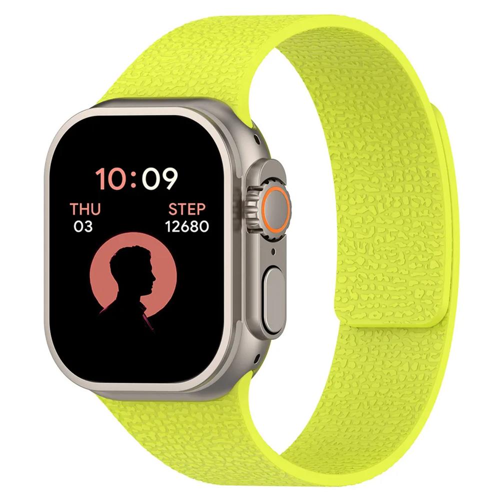 Роскошный магнитный ремешок для Apple Watch S11 S10 49 мм 44 мм 45 мм 46 мм 42 мм 40 мм силиконовый браслет iWatch Ultra 3 2 Series 10 9 8 SE