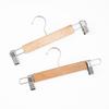 10PCS Clothing Store Non-slip Solid Wood Hangers Multi-functional 32CM Length Strong Hook Trousers Hanger Solid Wood Pants Rack