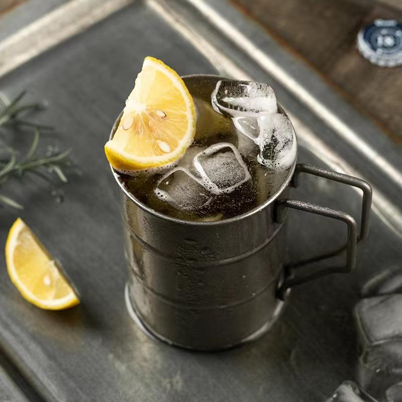 Outdoor 304 stainless steel Marco cup, water cup, industrial style, vintage, creative coffee, camping, picnic, beer cup