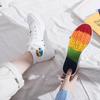 Женские парусиновые кроссовки Rainbow High Top парусиновые туфли Модные летние кроссовки Женские кроссовки Вулканизированная обувь Плоские туфли Белые туфли