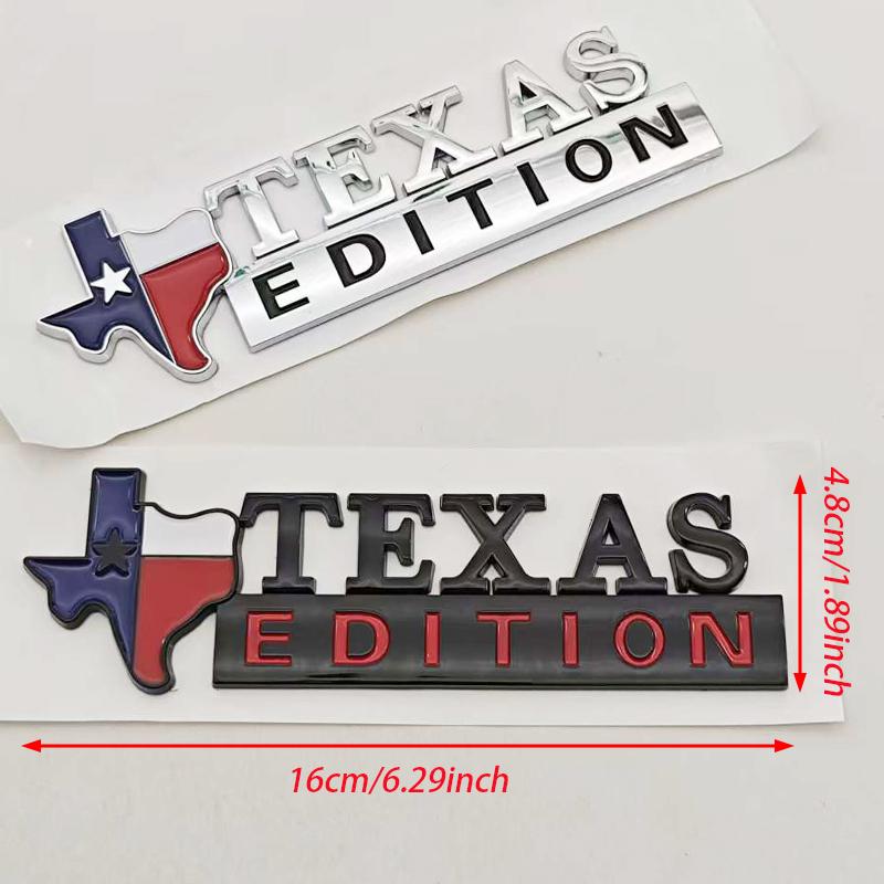 TEXAS EDITION Логотип Эмблема ABS Значок на автомобиль Наклейка на багажник Для Ford Jeep Chevrolet Ram GMC Dodge Cadillac Lincoln Tesla Аксессуары