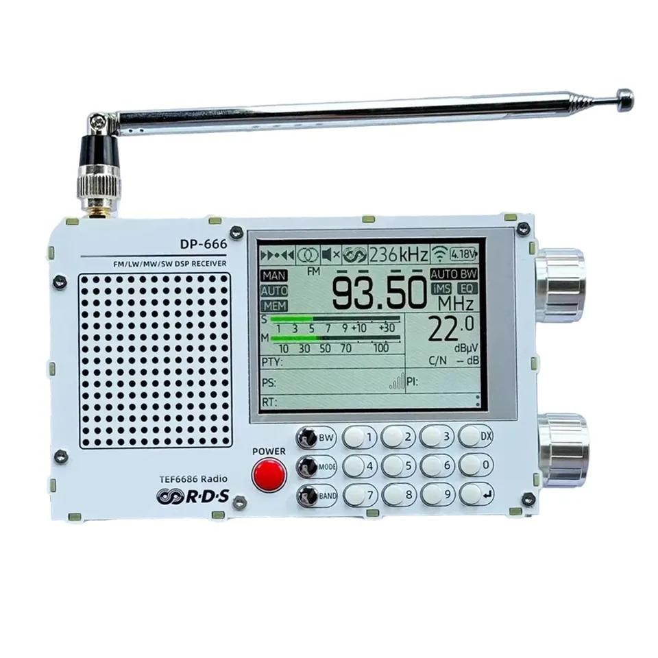 The portable FM/AM radio DP666 is equipped with the advanced TEF6686 chip, providing superior tuning capabilities and functionality.