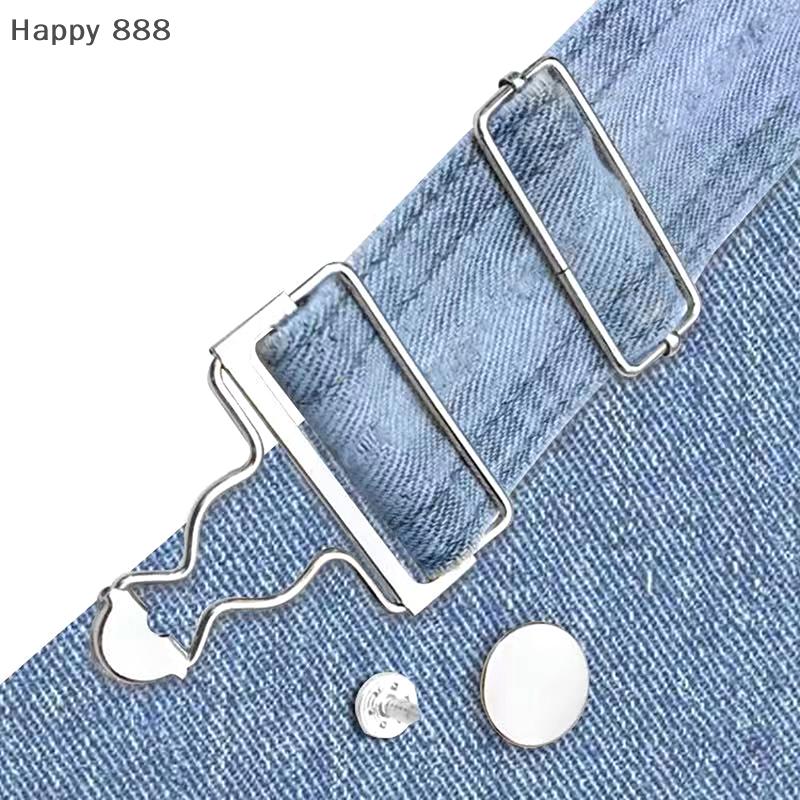 Dungaree Fasteners Clip, Brace Buckles, And Jeans Button Set For Denim Jackets – Essential DIY Apparel Sewing Supplies