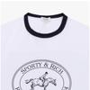 Спортивная футболка-рингер Sporty Rich Riding Club Wh01
