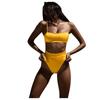Women's Bikini High Waisted  Two Piece Swimsuit Sling Swimwear