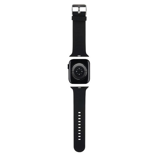 Karl Lagerfeld KLAWMSLCNK Apple Watch Strap 38/40/41mm black/black strap 3D Rubber Choupette Heads