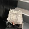Женская сумка через плечо в корейском стиле в горошек с бабочкой, модная сумка-тоут для работы, шикарная повседневная сумка-кроссбоди CLE