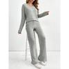Комплект женской домашней одежды Pit Stripe Sandblasting, модный повседневный, осенне-зимний