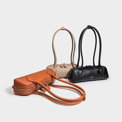 Багет «Такса» из кожи в стиле ретро 2024 года: Стильная женская сумка через плечо на осень/зиму