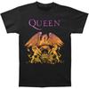 Queen Gradient Crest Slim Fit Black Unisex T-shirt