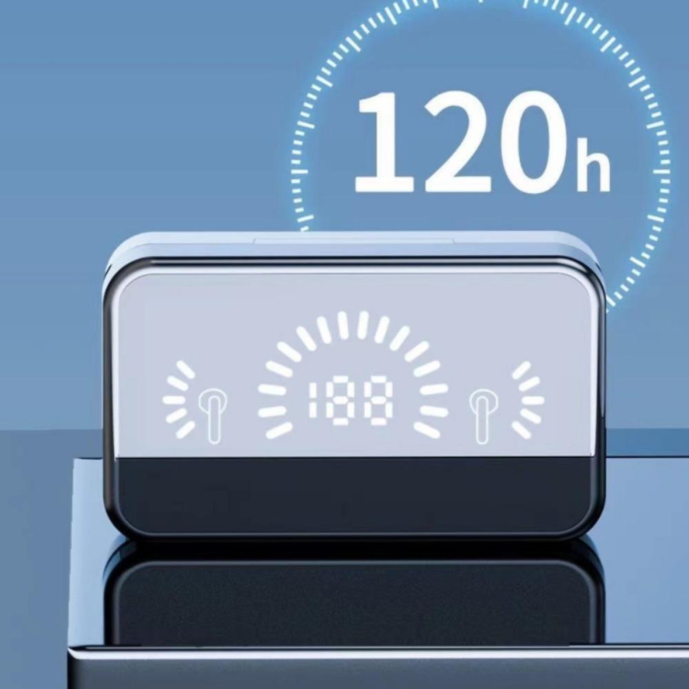 Bluetooth Headset TWS Wireless Mirror Digital Display Touch Charger In-ear Noise-cancelling Headset Factory