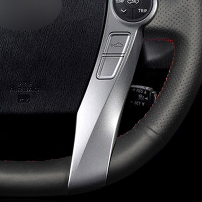 Black Faux Leather Car Steering Wheel Cover for Toyota Prius 30 XW30 Prius+ Prius C V 2009-2020 Aqua 2014-2015