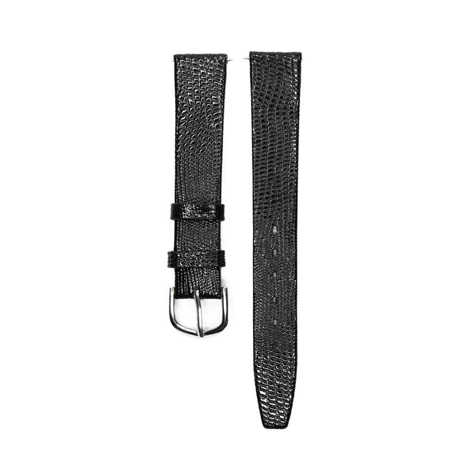 12mm 14mm 16mm 18mm 20mm Watch Strap Lizard Calf Genuine Leather Watchband Thin Soft Black Watch Band for Woman Man Watches