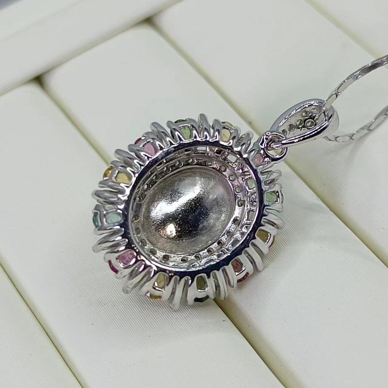 Sace Gems Сертифицированное серебро S925, 8*10 мм, подвеска с натуральным опалом, ожерелья для женщин, помолвка, коктейльная вечеринка, изысканные ювелирные изделия