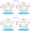 20pcs Led Downlight 5W 7W 9W 12W 110V/220V Ceiling Lamp Recessed Down Light Round/Square Leds Panel Light Spotlight