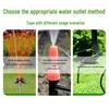 Solar-Powered Automatic Plant Watering System with Drip Irrigation and Sprinkler for Gardens