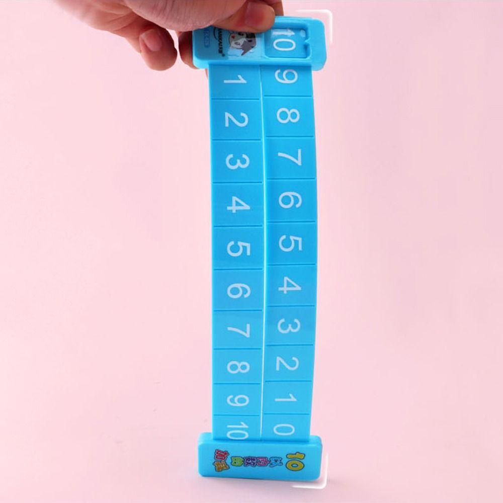 Pink/Blue Math Decomposition Ruler Plastic Addition Ruler Subtraction Ruler  School Supplies