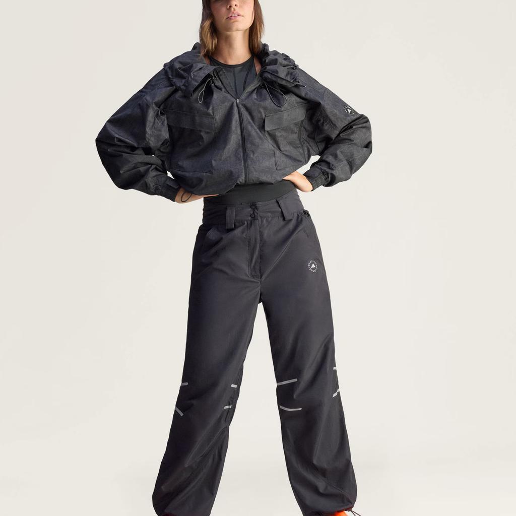 adidas Спортивная куртка Stella McCartney с принтом, свободная, удобная, на молнии, с длинным рукавом, женская куртка JV7035
