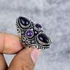 Sage Amethyst Gemstone Handmade 925 Sterling Silver Jewelry Ring Size 8.5 M-2661