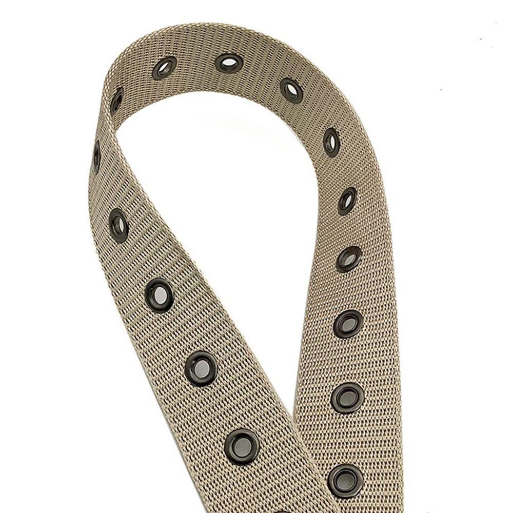 Vintage Casual Nylon Canvas Braided Belt Pin Buckle Waistband Weave Waist Band Ladies Dress Strap