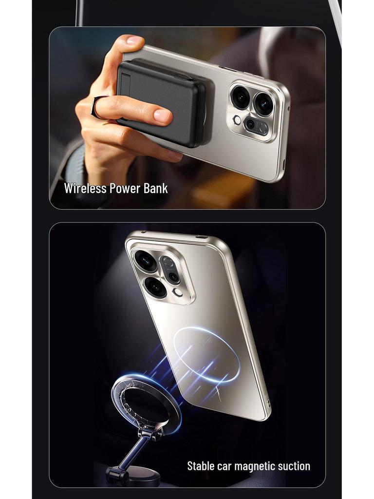 Чехол для телефона Oppo Reno14/Reno14 Pro с полной защитой от падений, защитой камеры и поддержкой беспроводной автомобильной зарядки