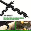 Outdoor Survival Hand Drill Carbon Steel Manual Auger Manual Survival Drill Self-Tapping Wood Punching Tool