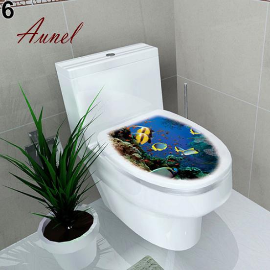 Наклейка на крышку унитаза