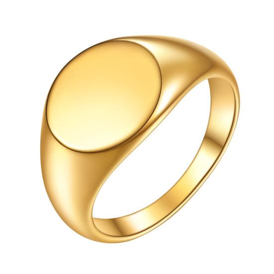 Ретро-кольцо из чистого полированного титана, круглой поверхности, простой стиль, много размеров, антикоррозийное, легкое, ювелирное украшение на палец