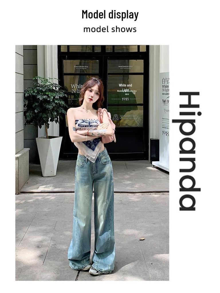 Autumn Women’s Mid-Low Waist Wide Leg Flare Jeans - Loose, Slimming, Ripped, Straight Micro Flare Pants