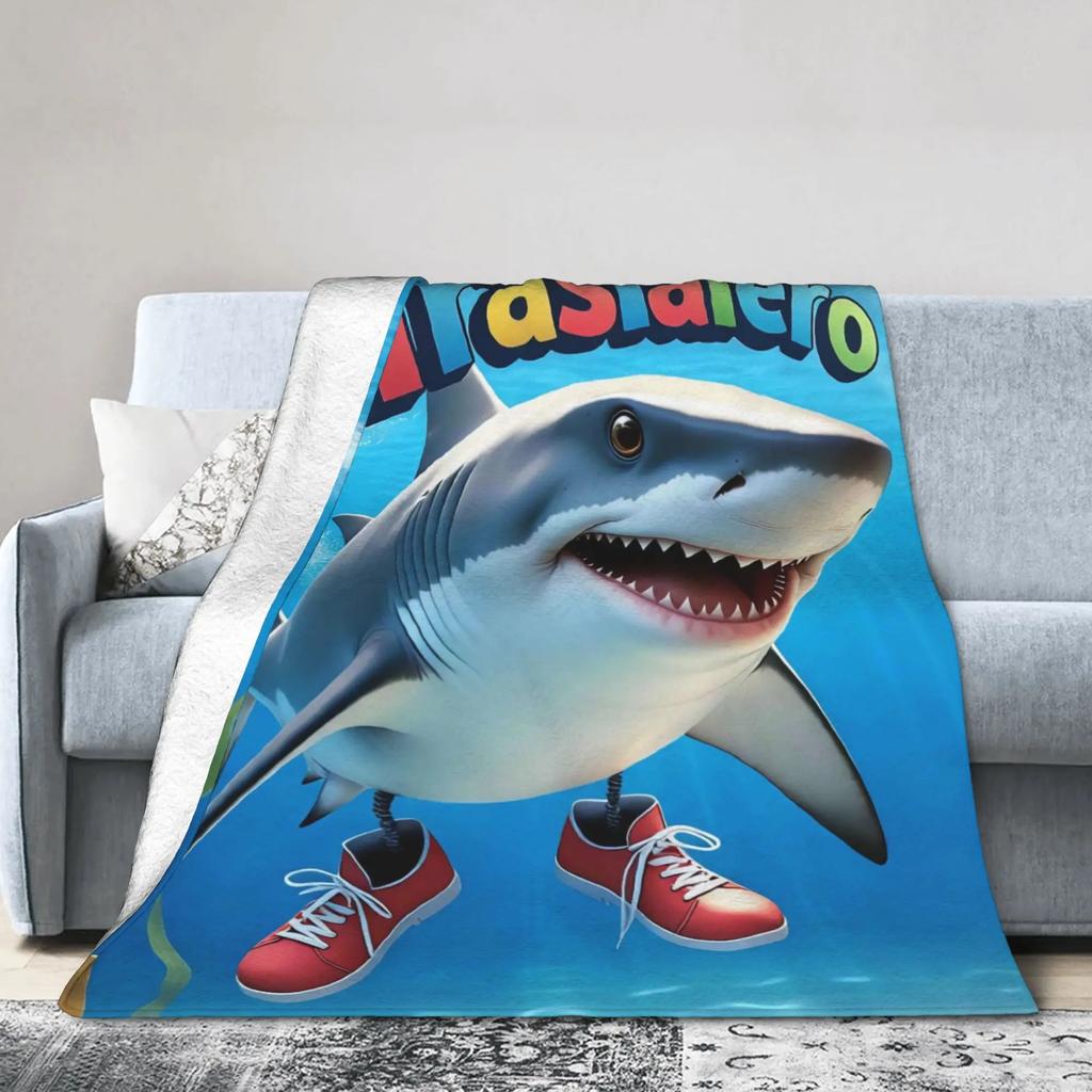 Warm Soft Flannel Throw Blanket for Kids Camping Bed Couch Cozy Plush Sofa Cover with Italian Brainrot Design