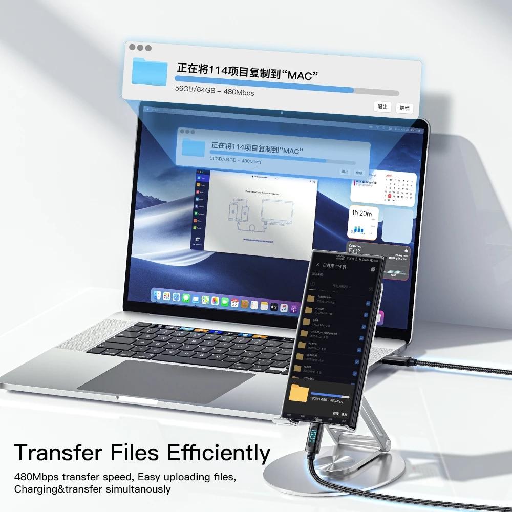 Essager PD 100 Вт USB Type C кабель к USB C 7A кабель для быстрой зарядки зарядного устройства для OPPO Realme Huawei Poco Samsung кабель для отображения данных