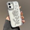 Чехол Diamond Rose для iPhone 14 Pro 15 ProMax 16 Pro Max с блестящей прозрачной крышкой Funda для iPhone 13 12 11 Роскошный чехол для телефона