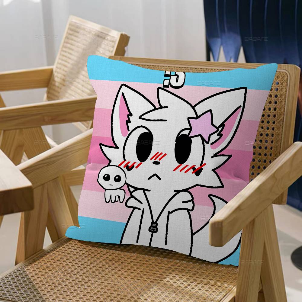 Funny Cartoon Boykisser Cushion Cover Inches Farmhouse Decor Home Throw Pillow Covers for Couch Decorations