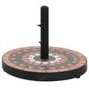 VidaXL Parasol Base Terracotta and White Round 12 Kg 362225