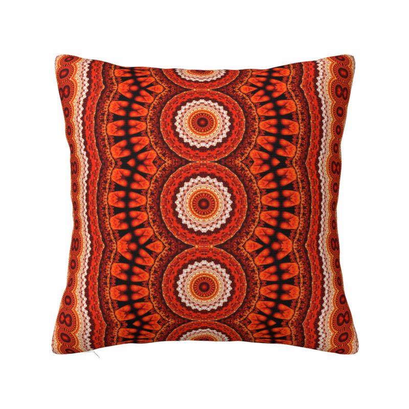 Mexican Otomi Floral Composition Art Modern Throw Pillow Cover Living Room Decoration Folk Flowers Pattern Chair Cushion