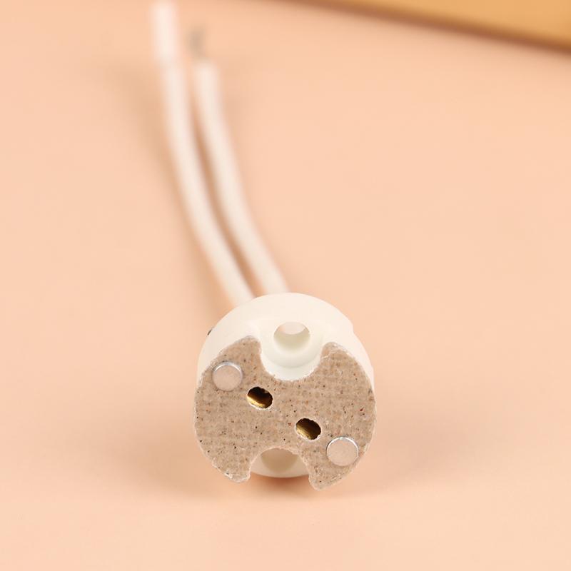 10 шт. MR16 G5.3 Разъем для цоколя лампы Кабель Патрон для лампы Керамический держатель Фитинг для лампы MR16 Фиксирующий держатель 10 см Силиконовый кабель