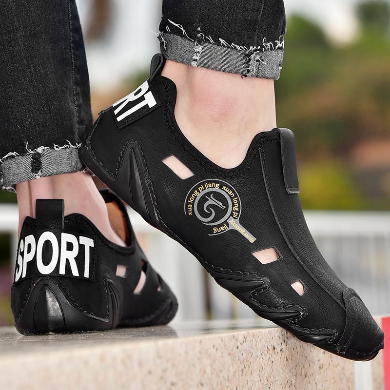 Новые летние мужские повседневные туфли из мягкой кожи, роскошные модные мягкие лоферы, мокасины, дышащая нескользящая обувь для вождения, большой размер