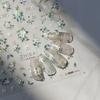 1pcs 5D Glitter Jasmine Flower Nail Stickers Embossed Flower Self-Adhesive Nail Art Decorations Decal Manicure Tools DIY