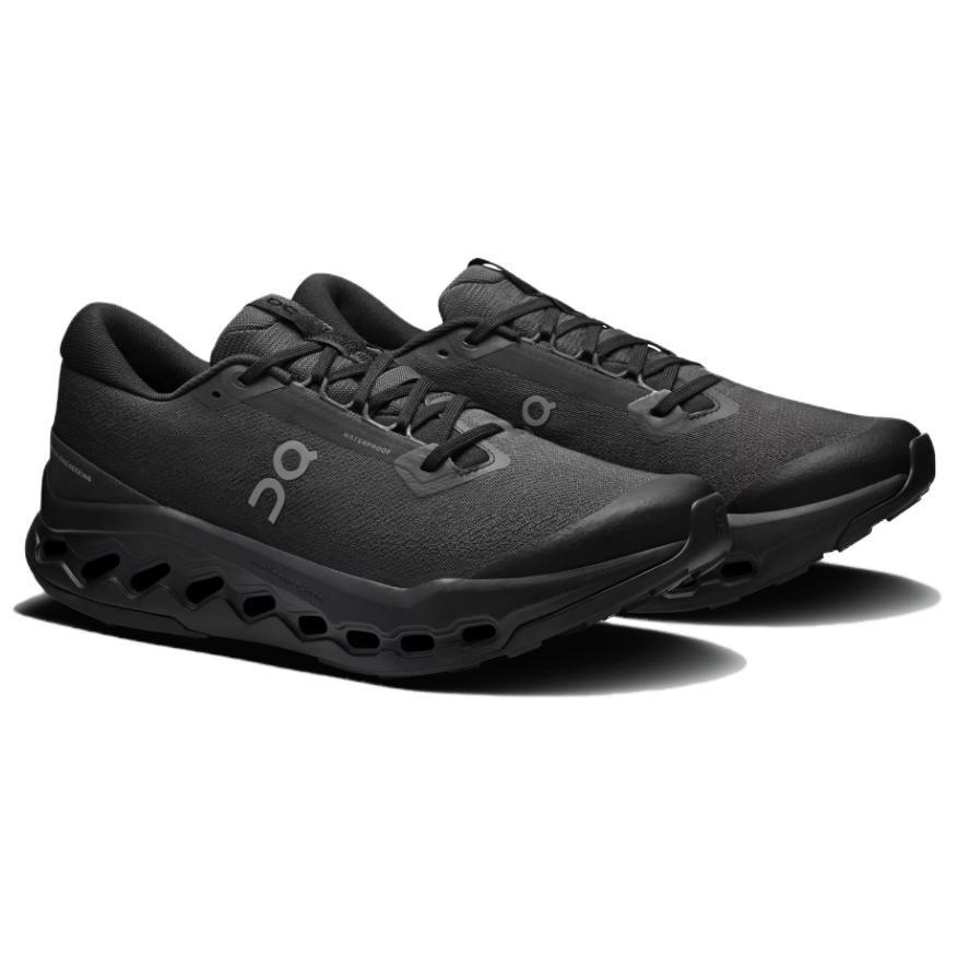 Кроссовки мужские ON Cloudsurfer Trail 2 Waterproof Triple Black 3MF30241043