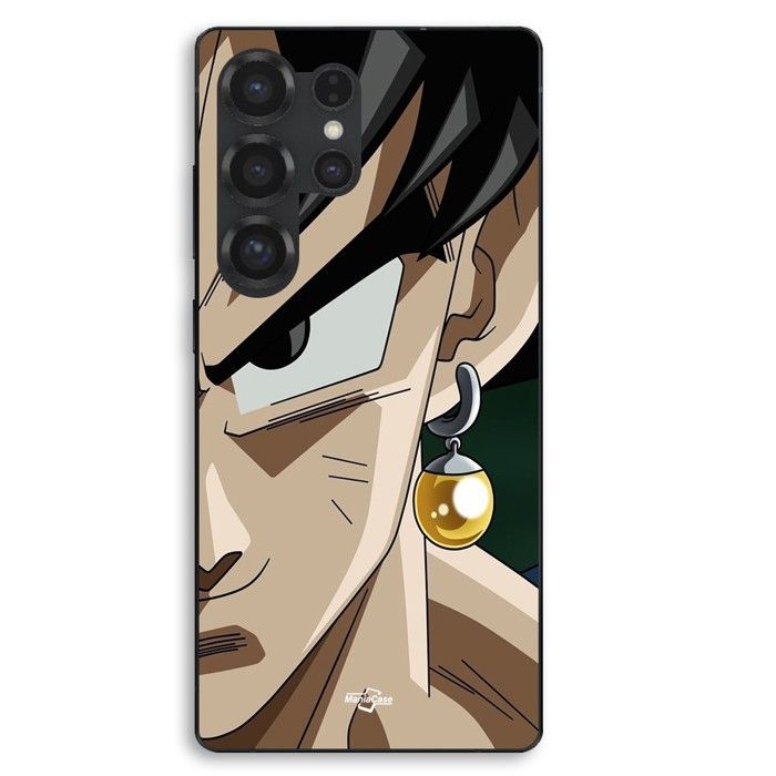 Coque de téléphone - MANIACASE - Samsung Galaxy S25 Ultra - Silicone TPU - Dragon Ball Goku Vegeto - Noir
