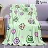 Lucky Charm Lightweight Microfiber Soft Christmas Fleece Blanket Warm Cozy Throw for Bed Sofa Office Travel All Season