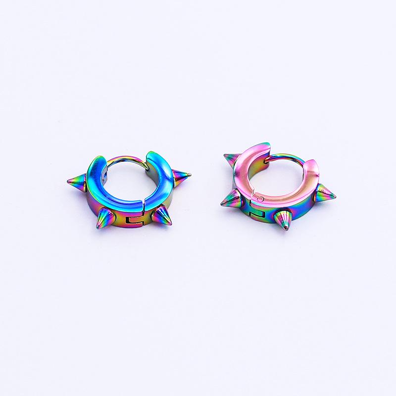 Stainless Steel Rivet Ear Cuffs - Non-allergenic Punk Style Earrings for Men & Women