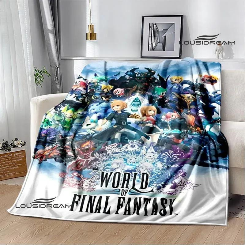 Игровое Мультяшное Одеяло Final Fantasy Детское Теплое Одеяло Фланелевое Мягкое Уютное Одеяло Одеяло для Дивана-кровати Дорожное Одеяло Подарок на День Рождения
