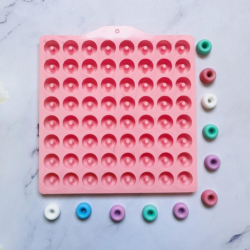 1 шт. 64 полости мини-пончики силиконовые формы DIY шоколадные конфеты форма для кексов желе жевательные твердые конфеты форма для выпечки